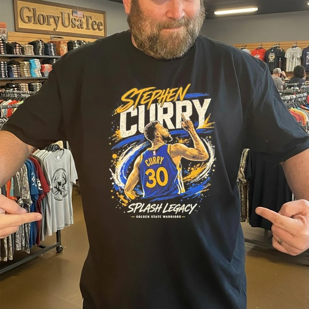 Stephen Curry Splash Legacy Curry 30 Warriors Basketball Graphic Shirt