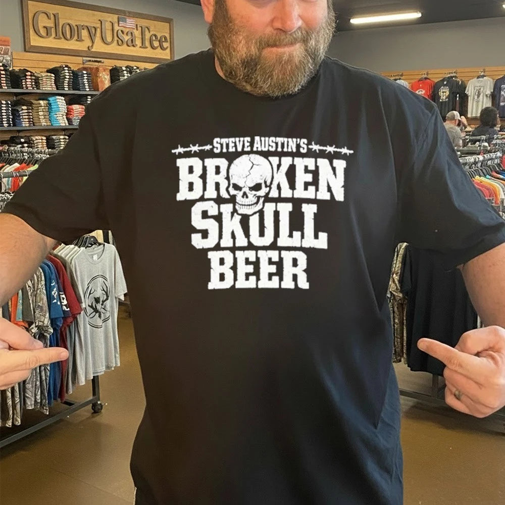 Steve Austin’s Broken Skull Beer Shirt