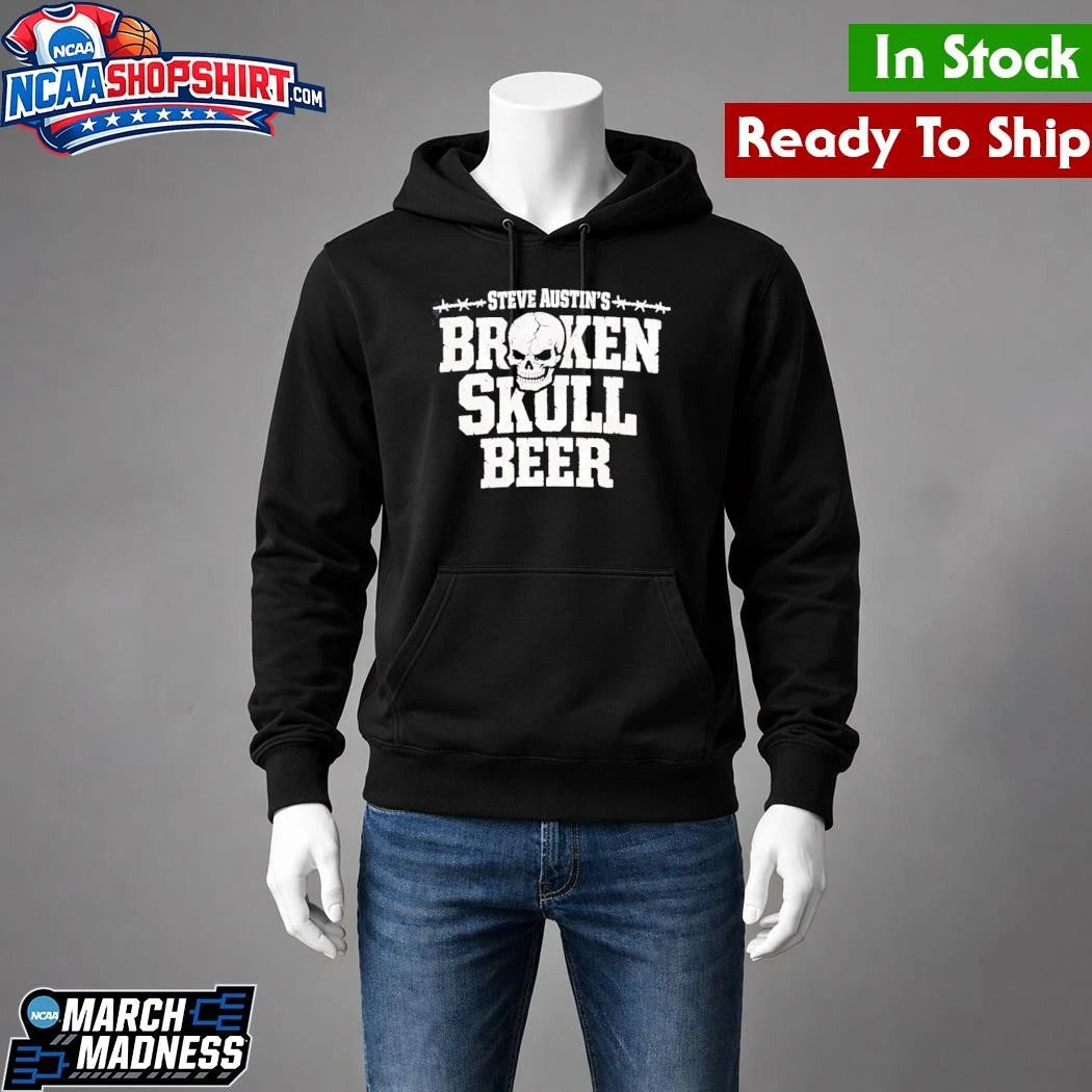 Steve austin’s broken skull beer retro shirt