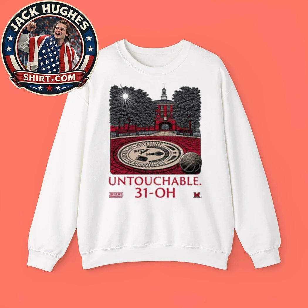 Summit Sportswear Miami RedHawks White Untouchable Logo T-Shirt