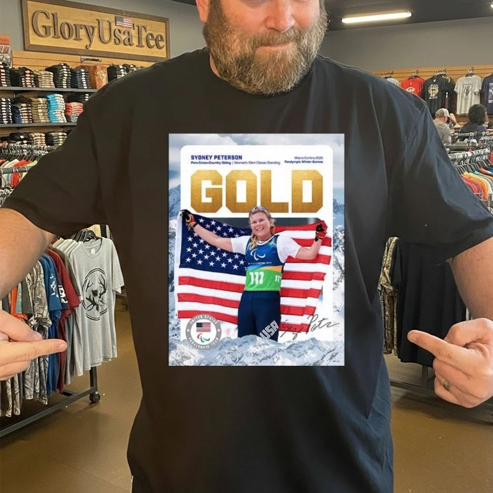 Sydney Peterson Captures Gold In The Womens 10km Classic Standing At The Winter Paralympics 2026 T-Shirt