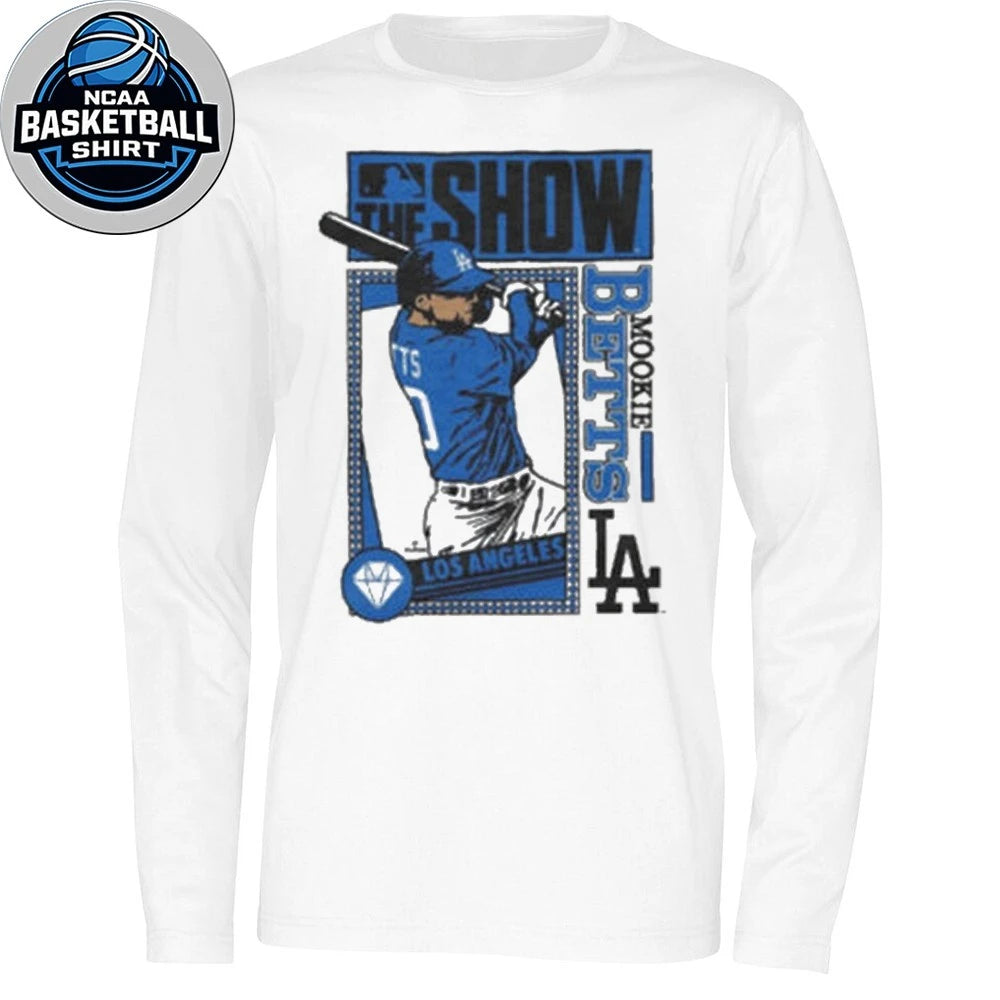 T-shirt with Los Angeles Dodgers Mookie Betts graphic print