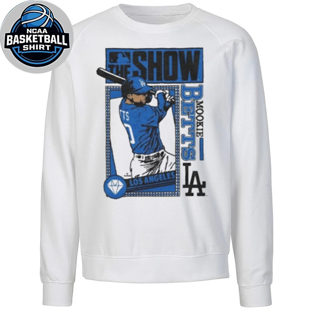 T-shirt with Los Angeles Dodgers Mookie Betts graphic print