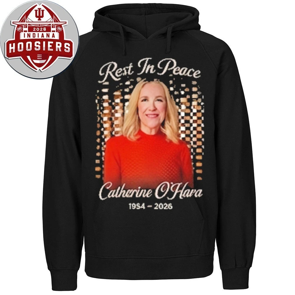 T-shirts printed with messages commemorating Catherine O’Hara 1954-2026