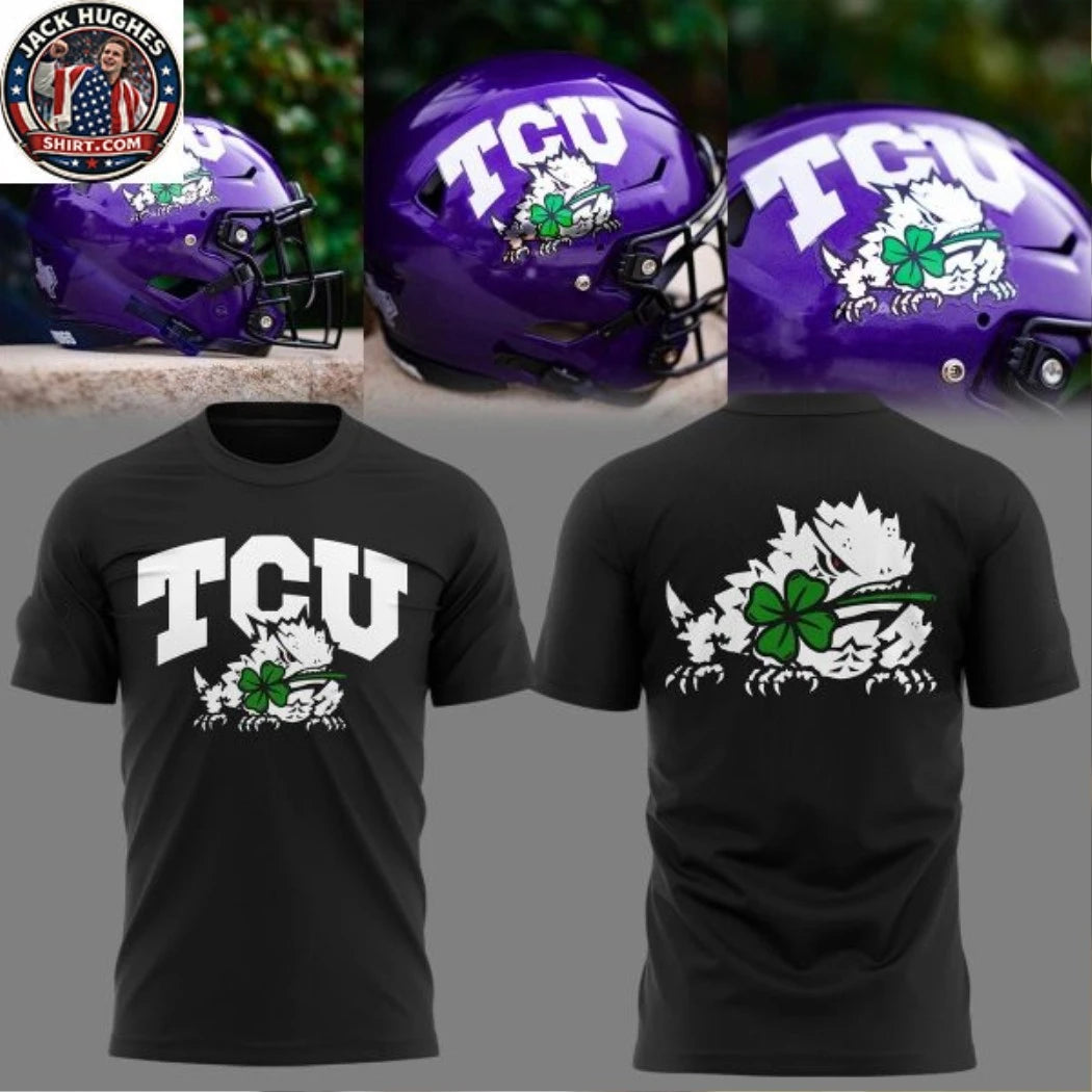 TCU Horned Frogs 2026 Ireland Game Celebration Logo Two Sided Shirt