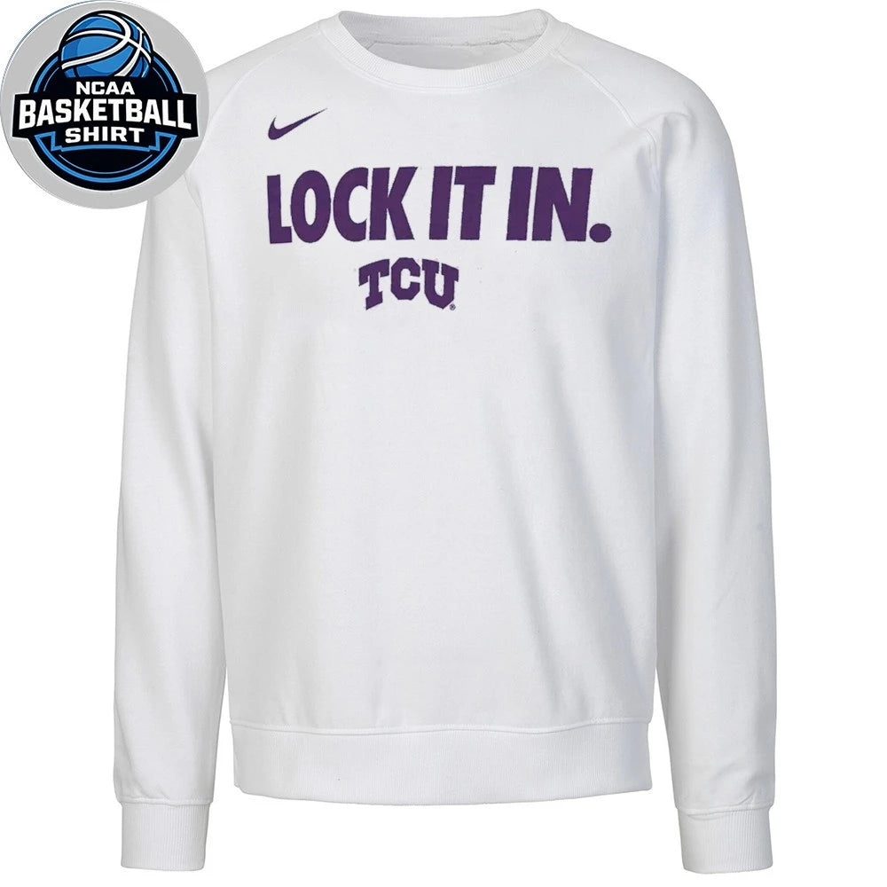 TCU Horned Frogs Lock It In 2026 On-Court Bench Shirt