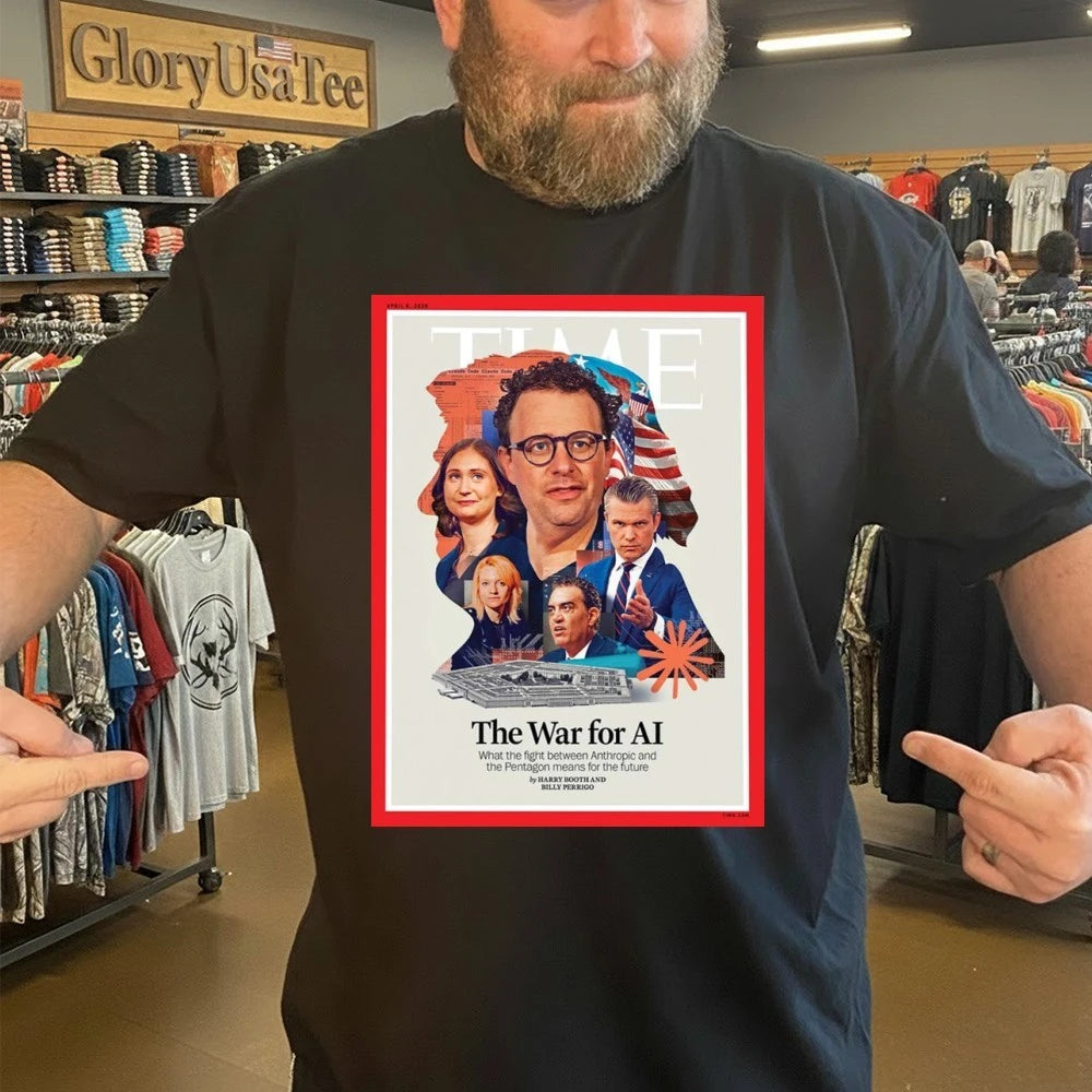 TIME Magazine Cover The War for AI Issue April 6 2026 Technology Feature Poster Shirt