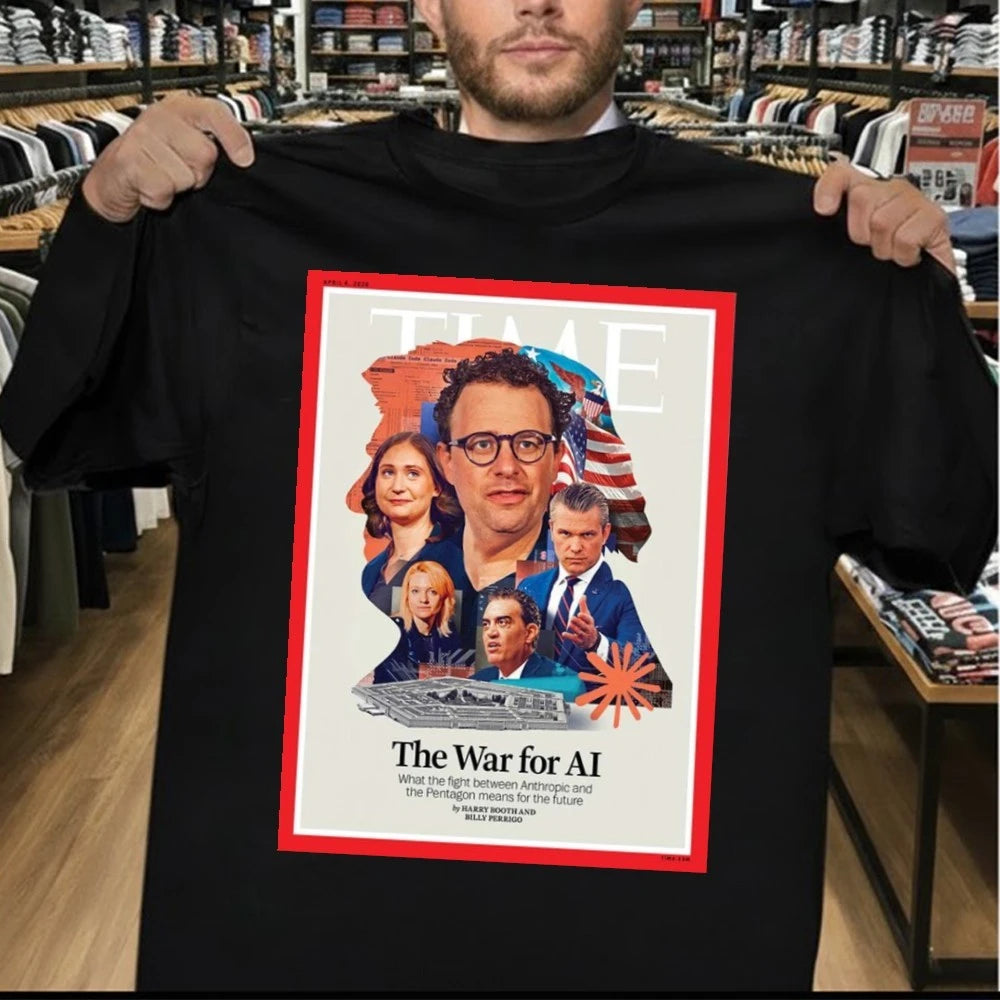 TIME Magazine Cover The War for AI Issue April 6 2026 Technology Feature Poster Shirt