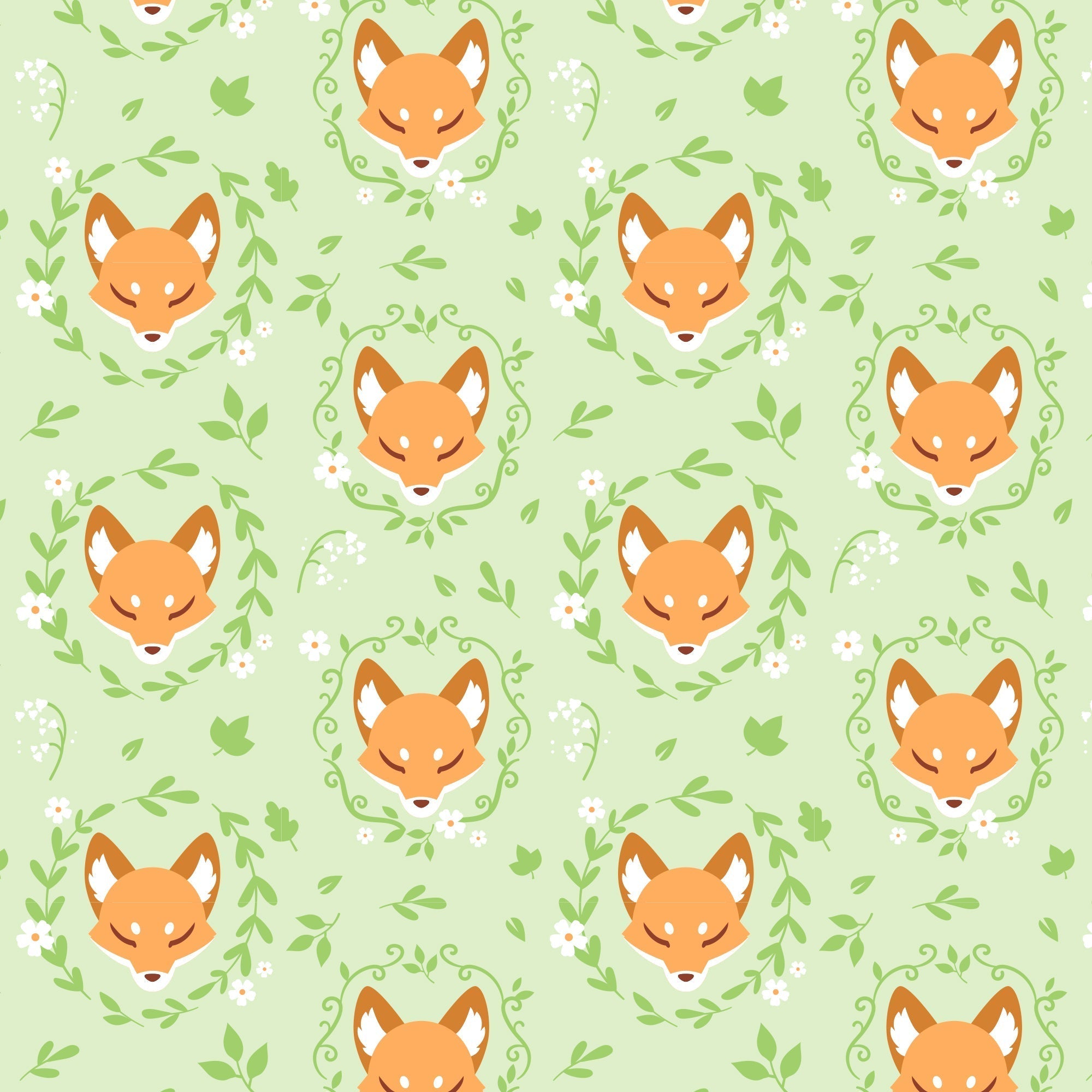 Plushiverse Floral Fox Plushie Tote Bag
