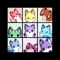 Foxy Rainbow Grid