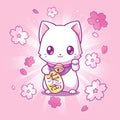 Lucky Sakura Kitty
