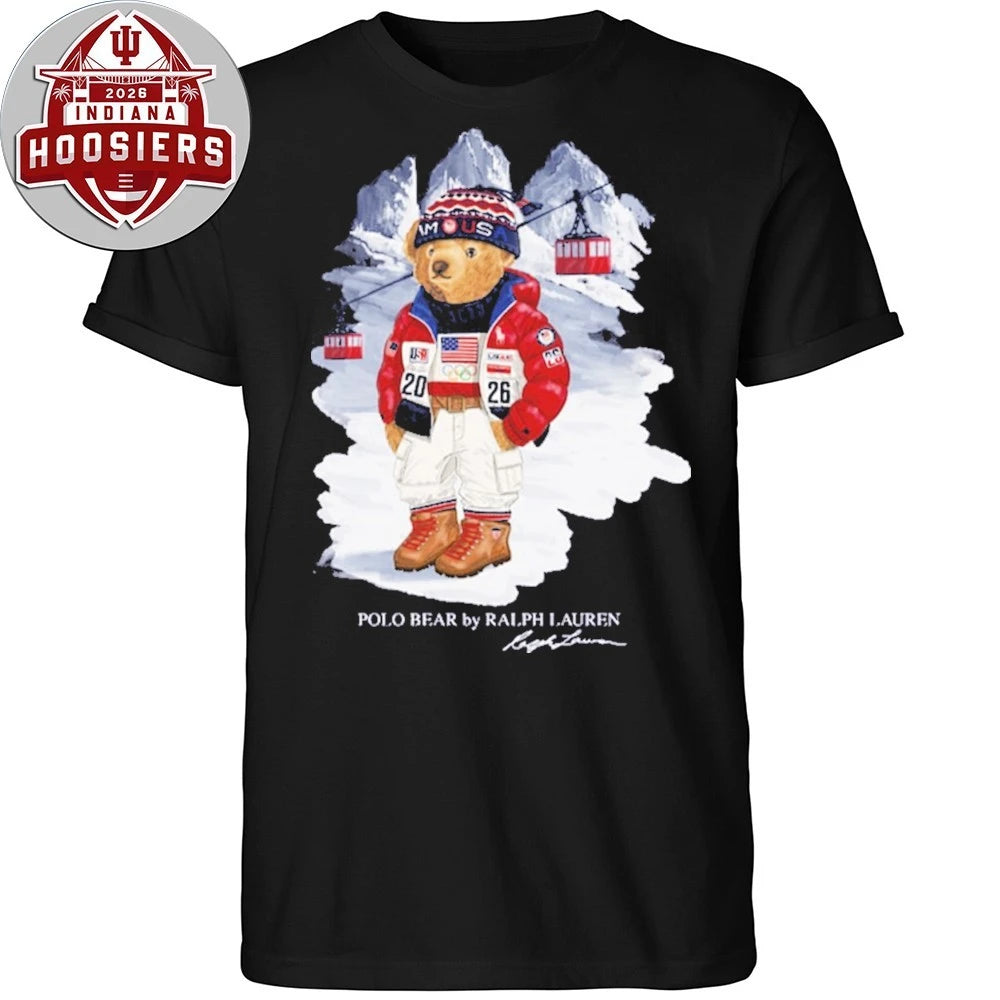Team USA Polo Ralph Lauren 2026 Winter Olympics Bear Signature T-Shirt