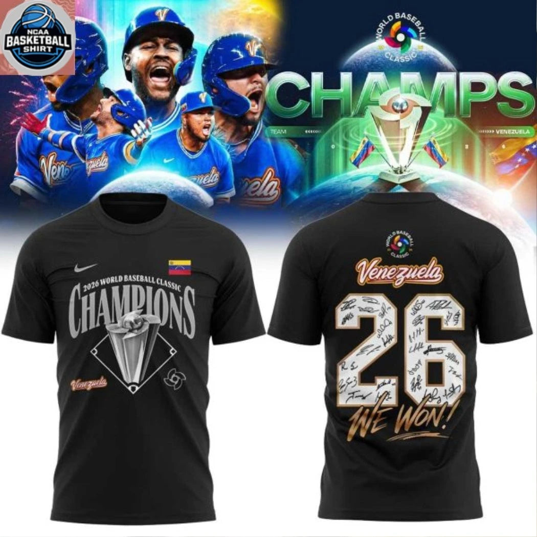 Team Venezuela 2026 World Baseball Classic Champions We Won Hoodie T-Shirt