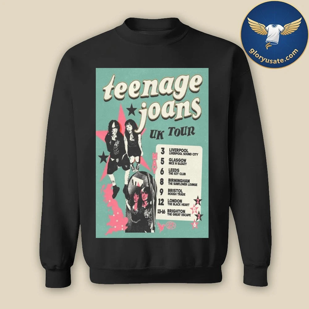Teenage Joans UK Tour 2026 Poster Shirt
