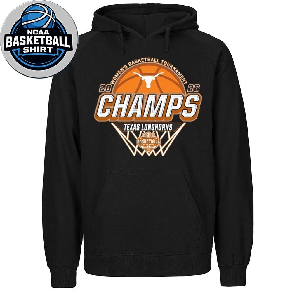 Texas Longhorns 2026 SEC Women’s Basketball Tournament Champions Locker Room Logo Shirt