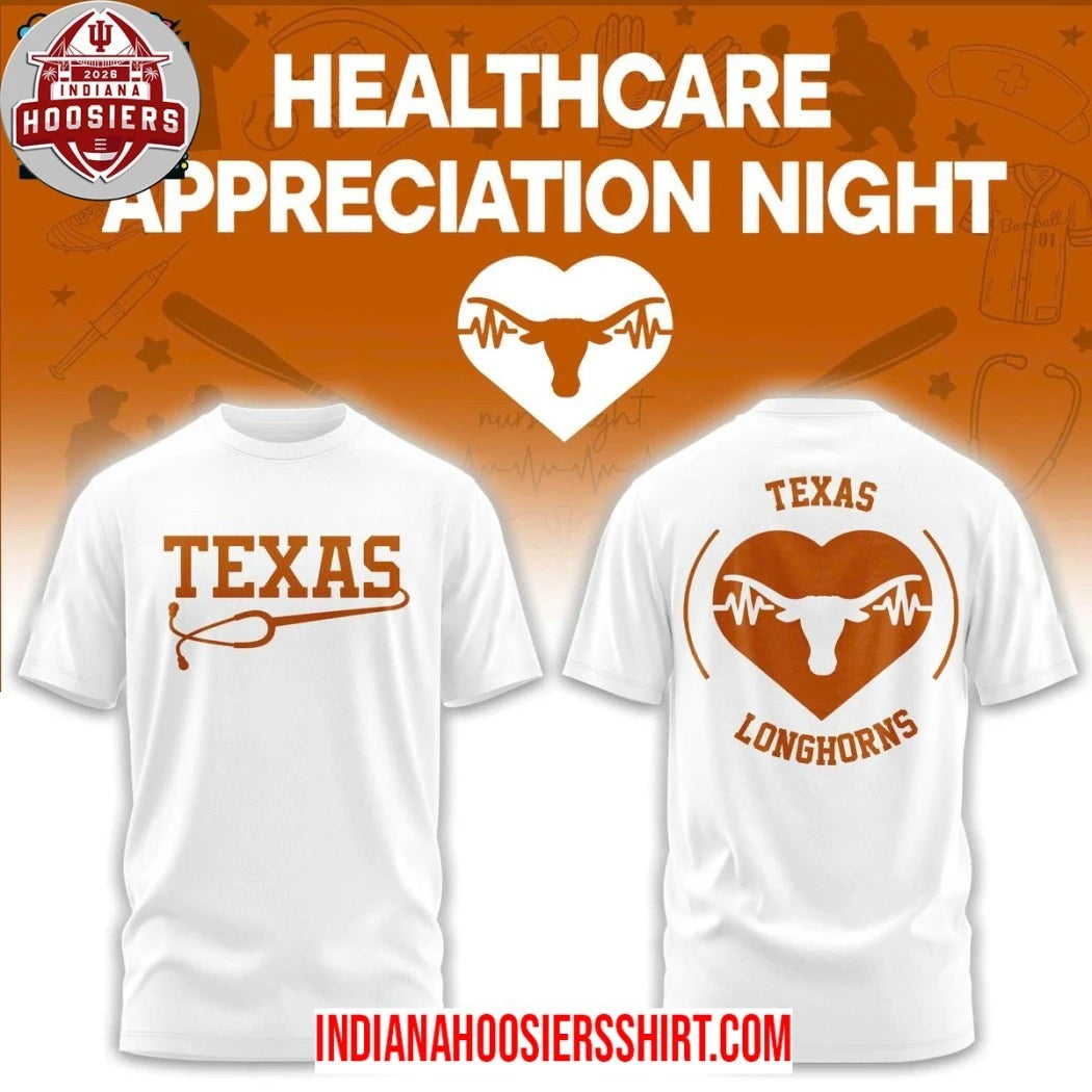 Texas Longhorns Healthcare Appreciation Night 2026 MLB Logo Two Sided Hoodie Shirts