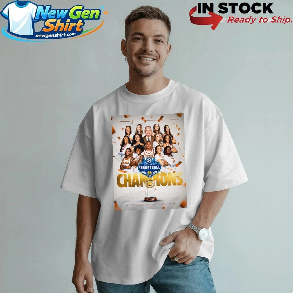 Texas Longhorns Women’s Basketball 2026 SEC Tournament Champions Shirt