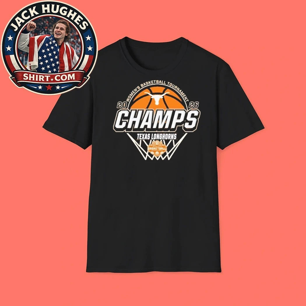 Texas Longhorns Women’s Basketball Tournament Champs 2026 Logo T-Shirt
