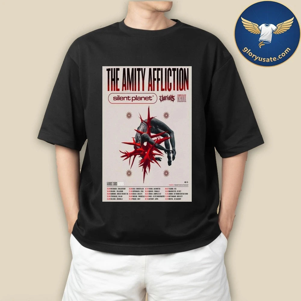 The Amity Affliction Europe &amp; UK 2026 Poster Shirt