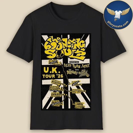 The Bouncing Souls United Kingdom Tour 2026 Poster Shirt