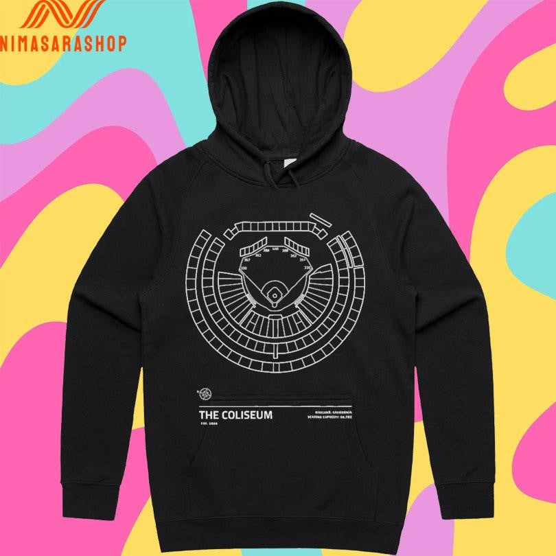 The Coliseum Oakland California Seating Capacity 56.782 Stadium Collection Est 1966 Shirts