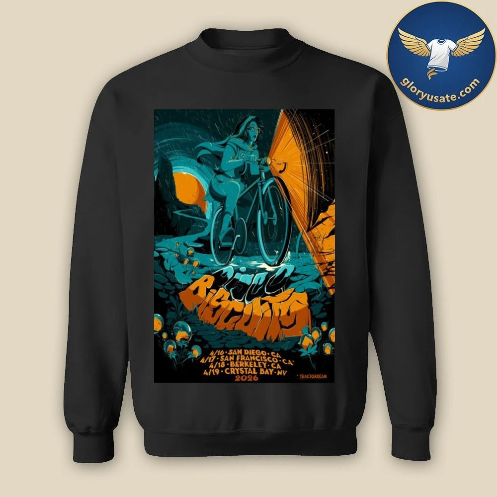 The Disco Biscuits Bicycle Day West Coast April 2026 Poster Shirt