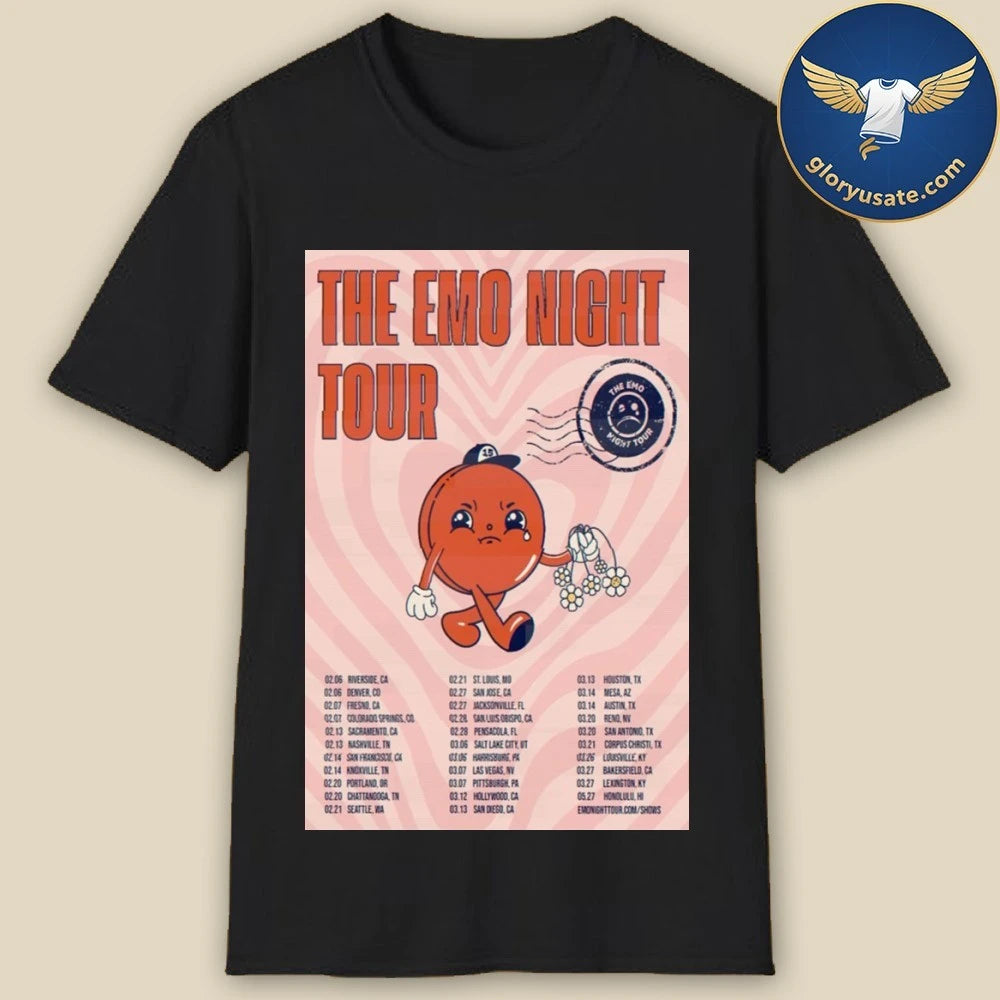 The Emo Night Tour 2026 Poster Shirt