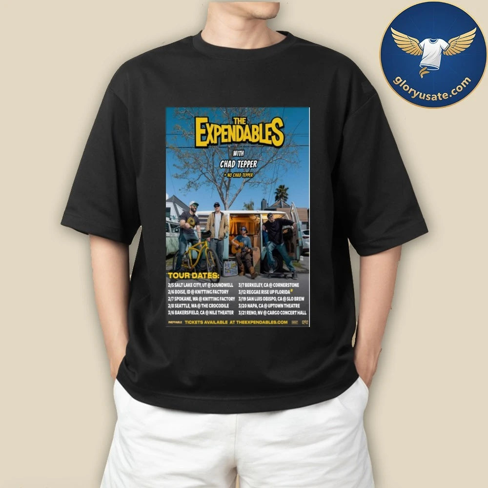 The Expendables With Chad Tepper Tour Dates 2026 Poster Shirt