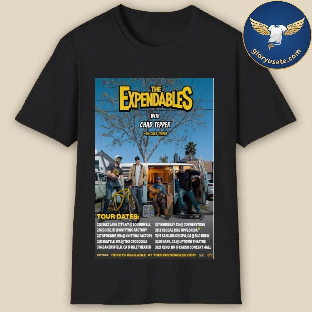The Expendables With Chad Tepper Tour Dates 2026 Poster Shirt