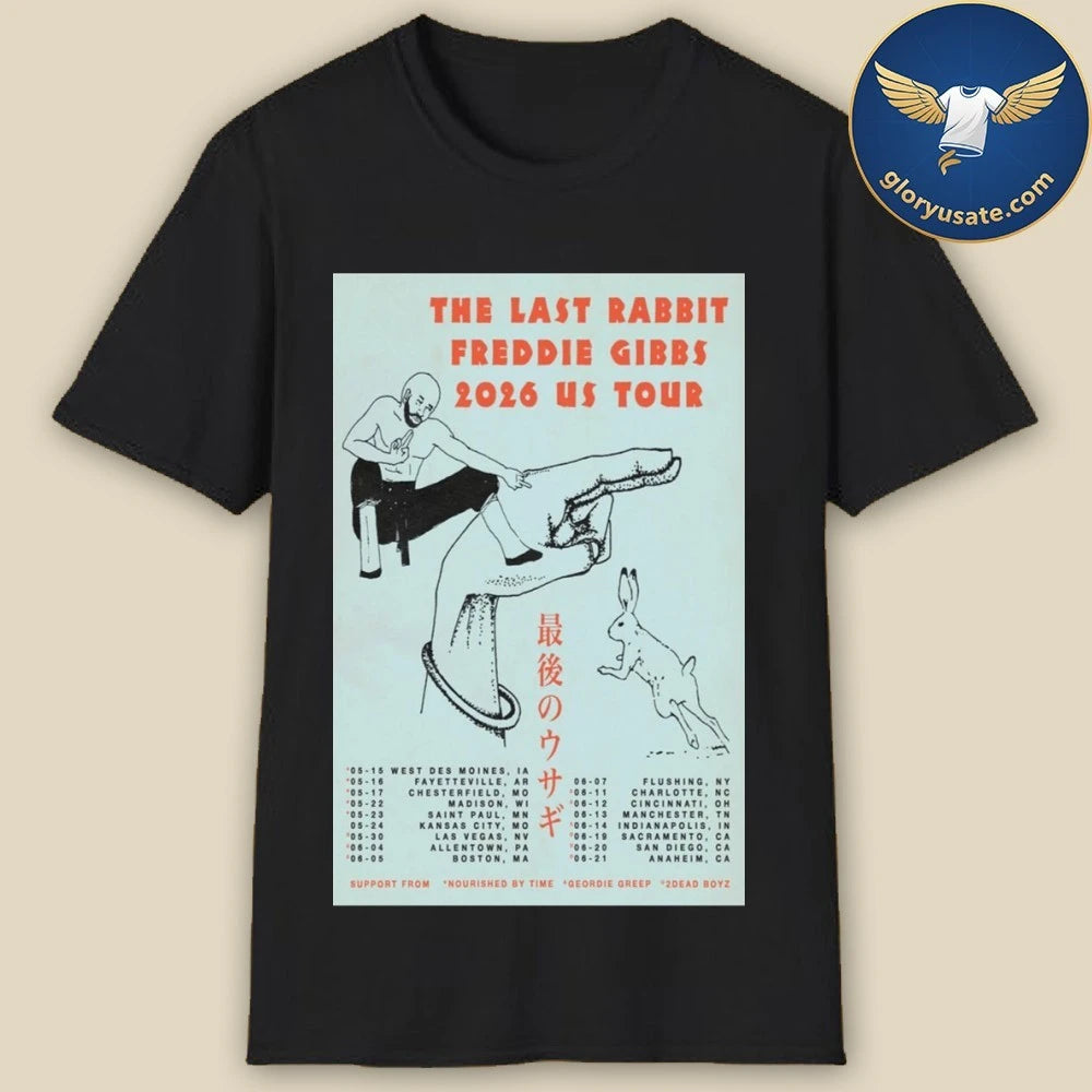 The Last Rabbit Freddie Gibbs 2026 US Tour Poster Shirt