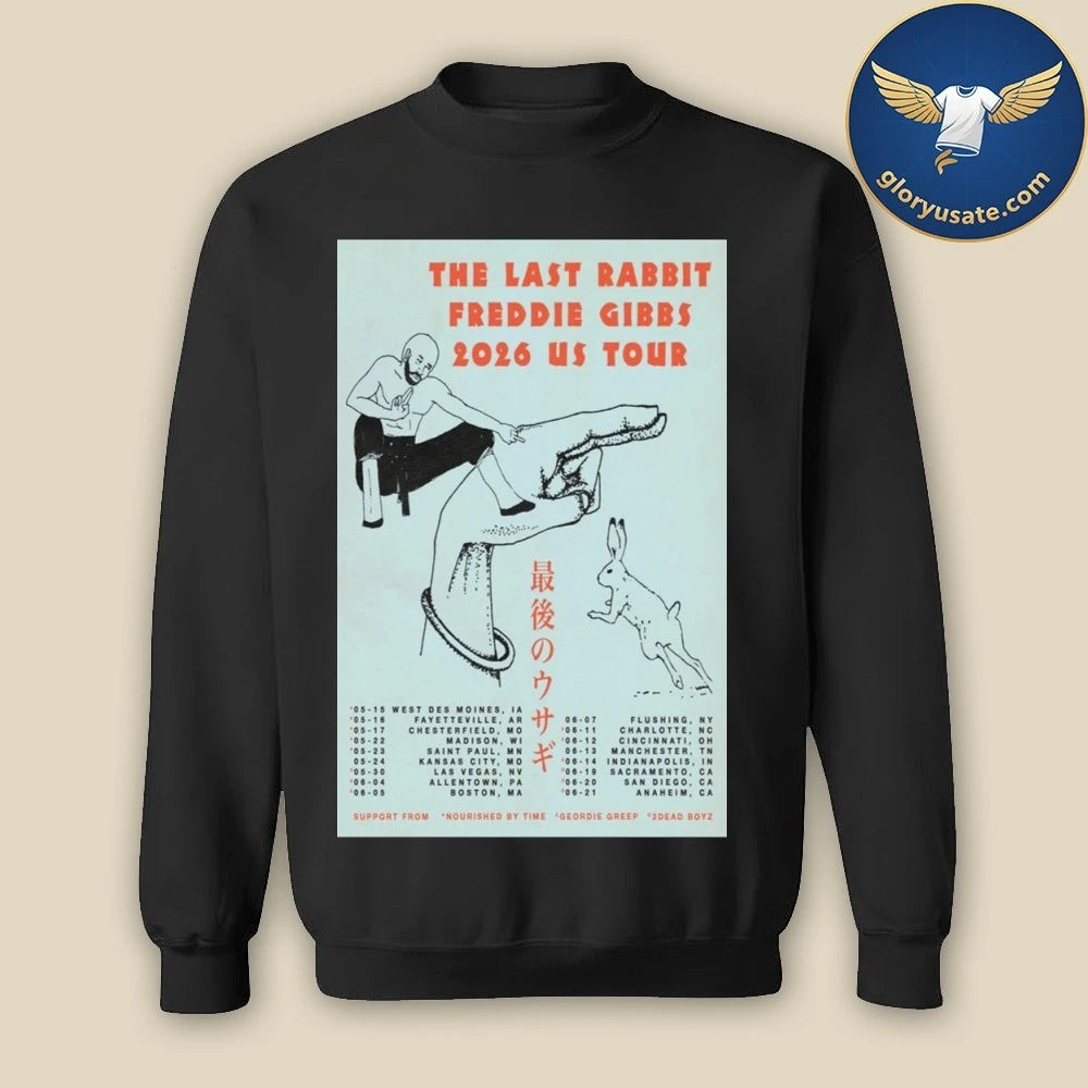 The Last Rabbit Freddie Gibbs 2026 US Tour Poster Shirt