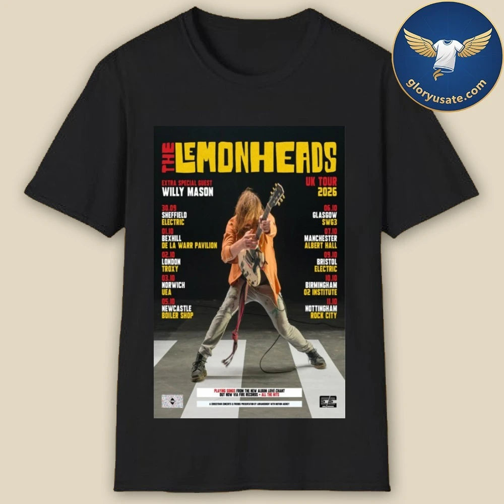 The Lemonheads UK Tour 2026 Poster Shirt