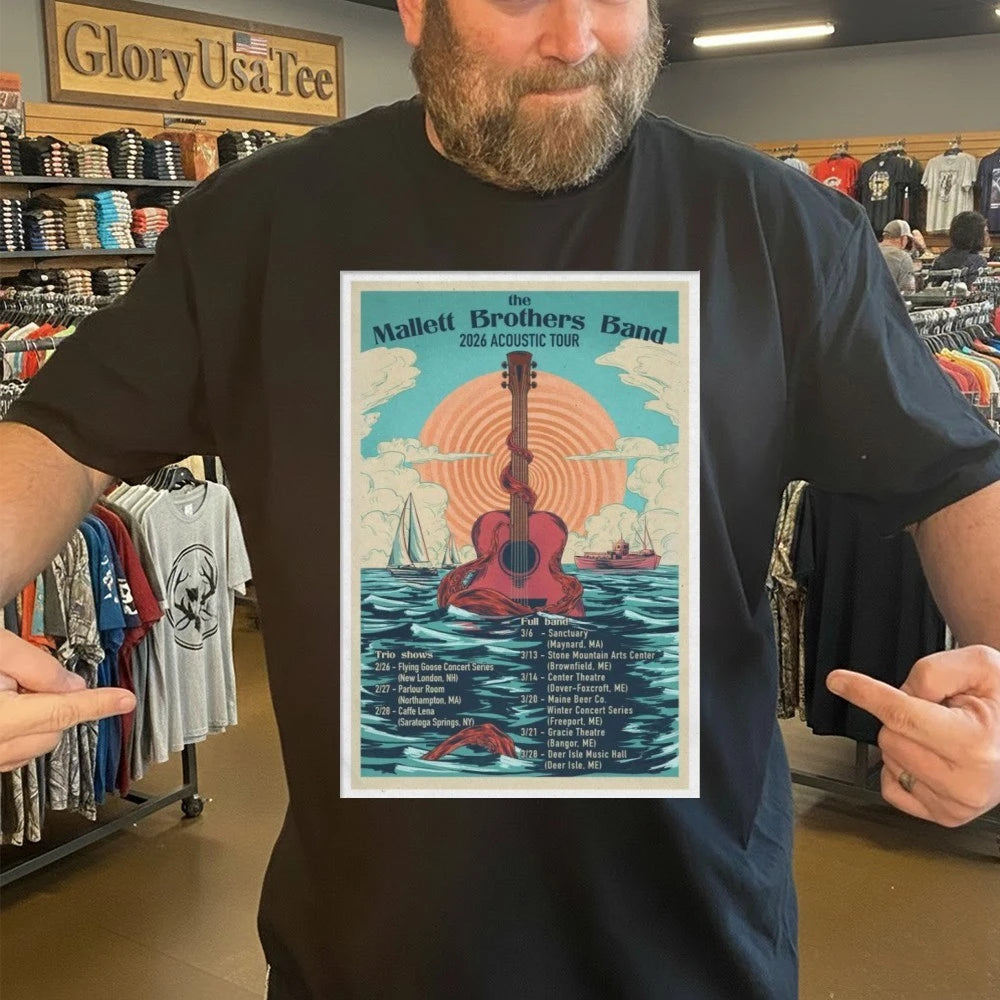 The Mallett Brothers Band 2026 Acoustic Poster Tour Shirt