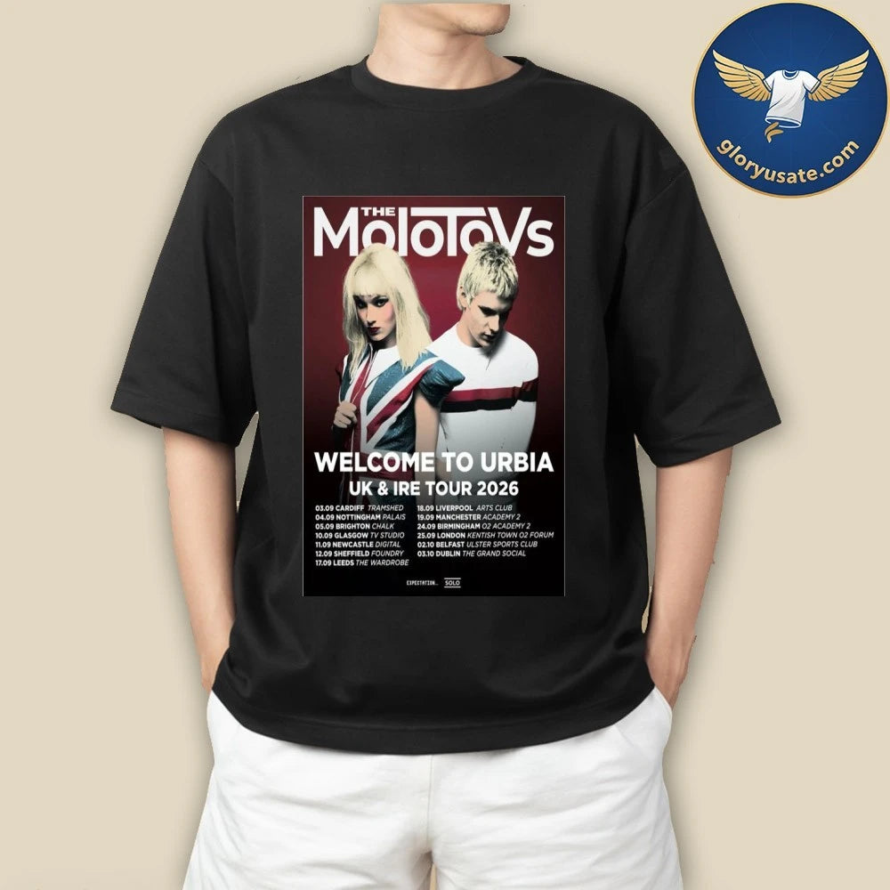 The Molotovs Welcome To Urbia 2026 UK &amp; IRE Tour Poster Shirt