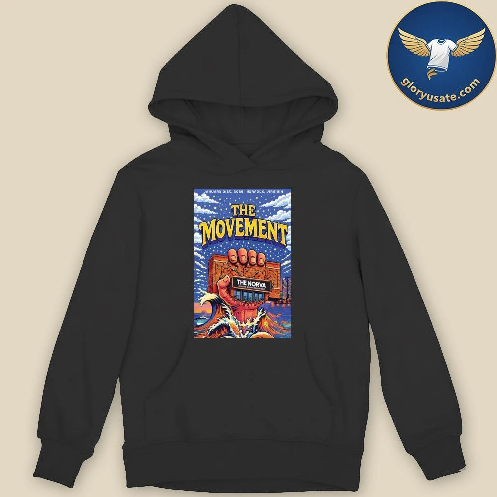 The Movement Norfolk, Virginia January 31 2026 Concert Poster Shirt