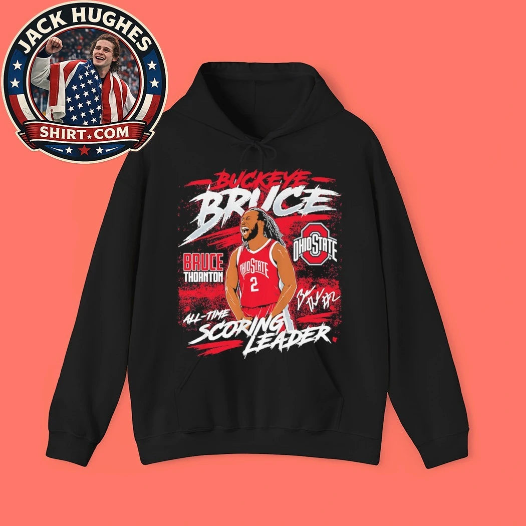 The NIL Store Ohio State Basketball Shirt Bruce Thornton All-Time Leading Scorer Graphic T-Shirt