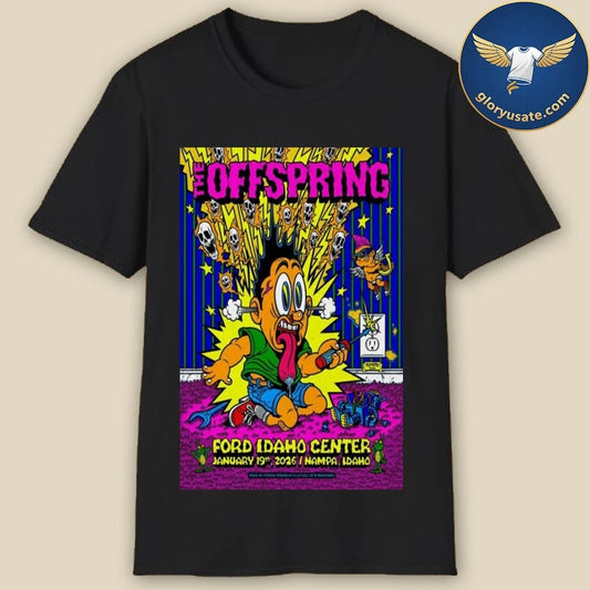 The Offspring Nampa, ID January 19 2026 Tour Poster Shirt