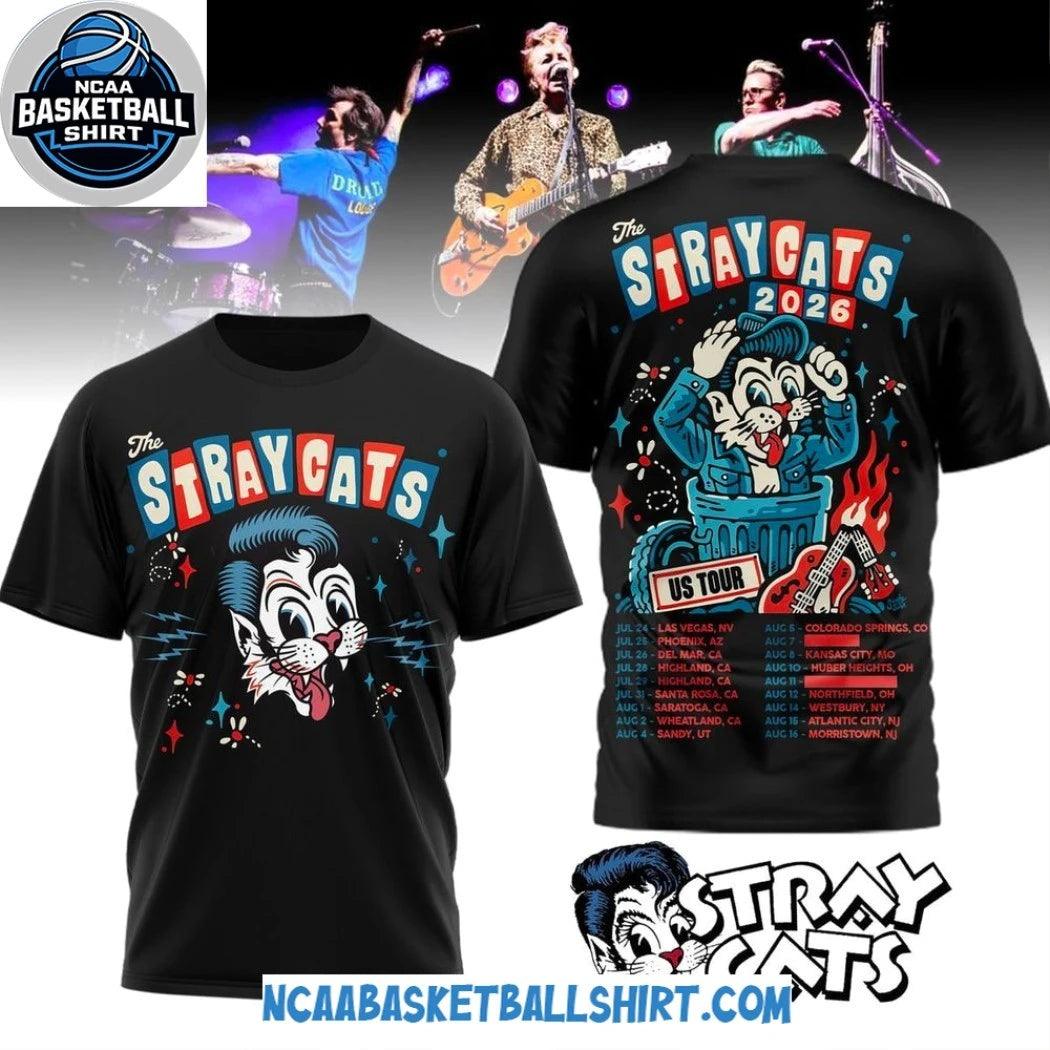 The Stray Cats 2026 US Tour T-Shirt