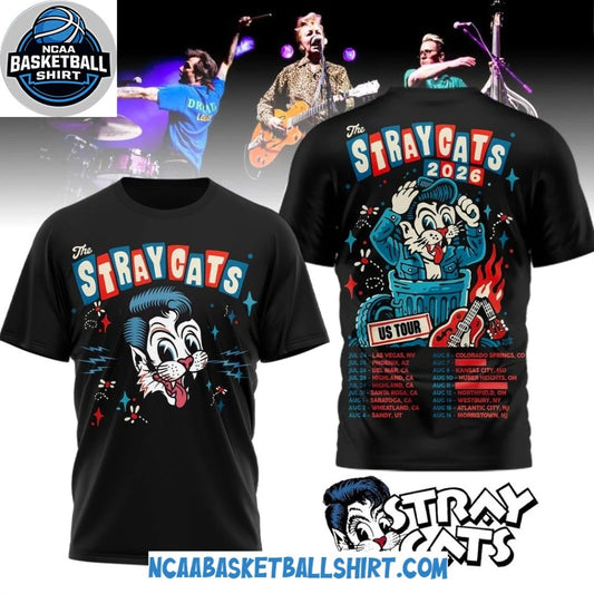 The Stray Cats 2026 US Tour T-Shirt