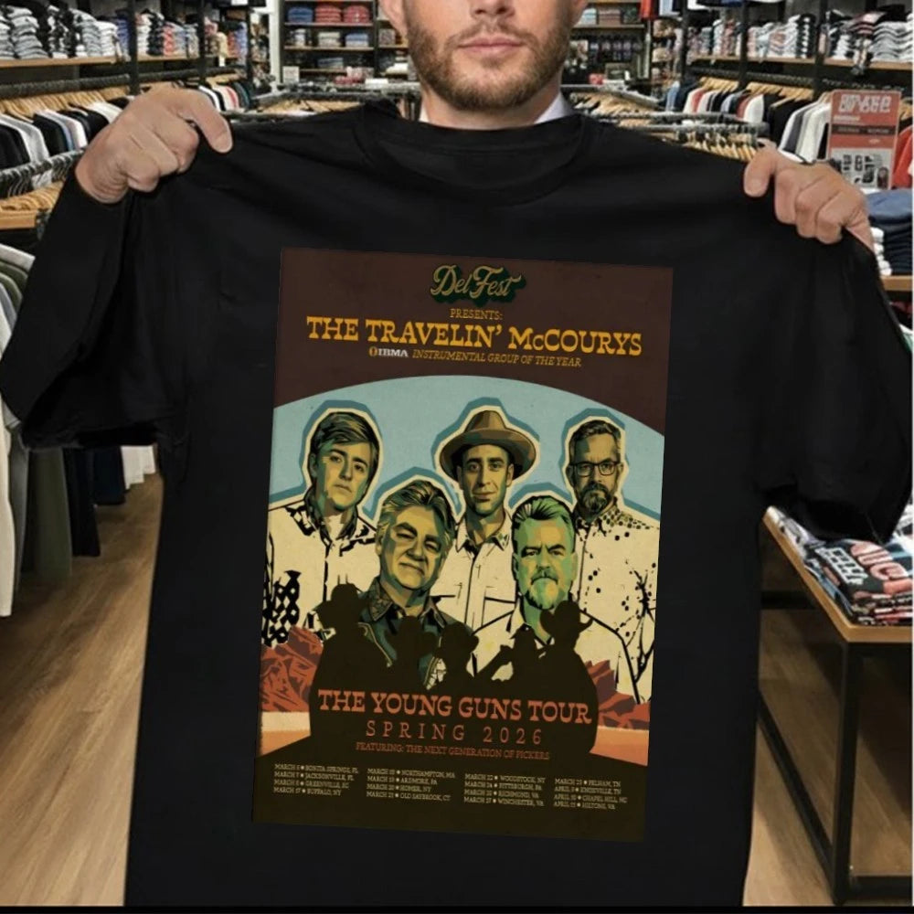 The Travelin’ McCourys 2026 The Young Guns Tour Spring Poster Shirt