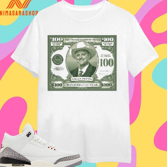 The United State Of Pettis $100 Bill Logan Pettis Manager Of The Year Shirts