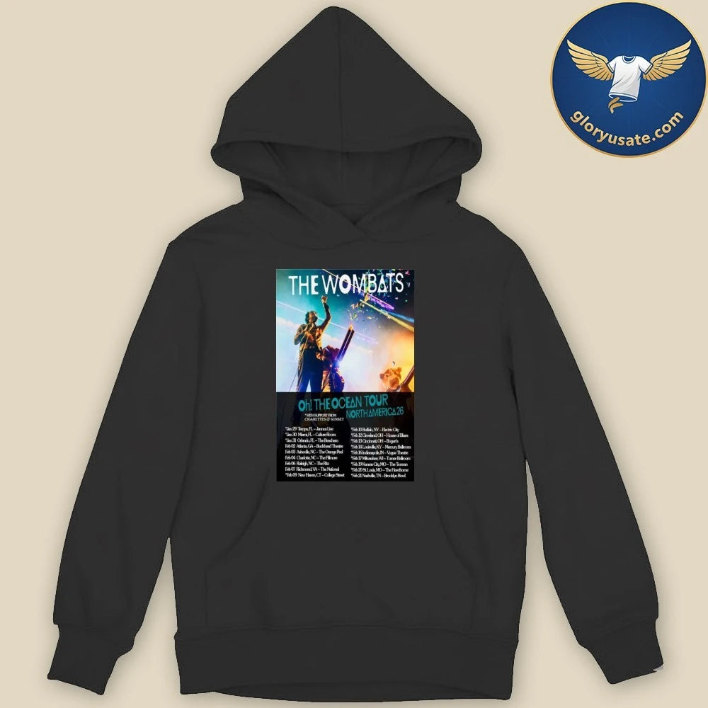 The Wombats Live Tour North America 2026 Poster Dates Shirt