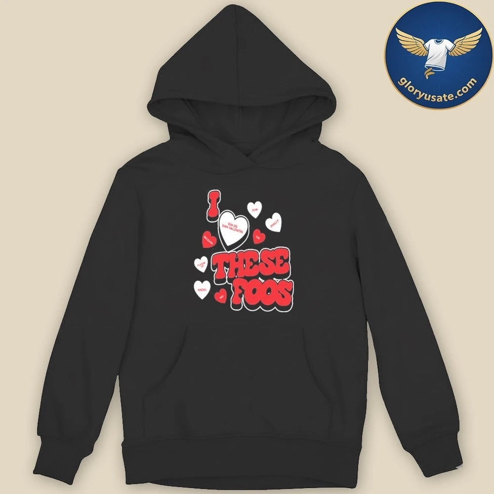 These Foos Shirt Valentines Black T-Shirt