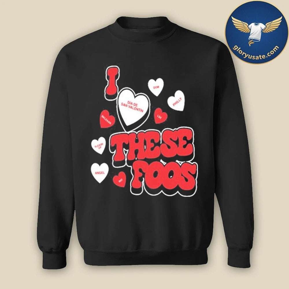 These Foos Shirt Valentines Black T-Shirt