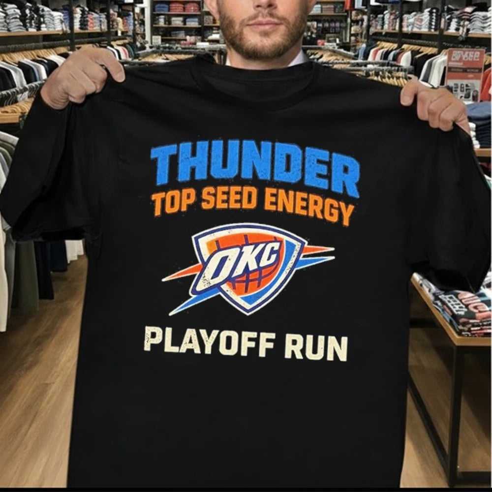 Thunder Top Seed Energy OKC Playoff Run Graphic Shirt