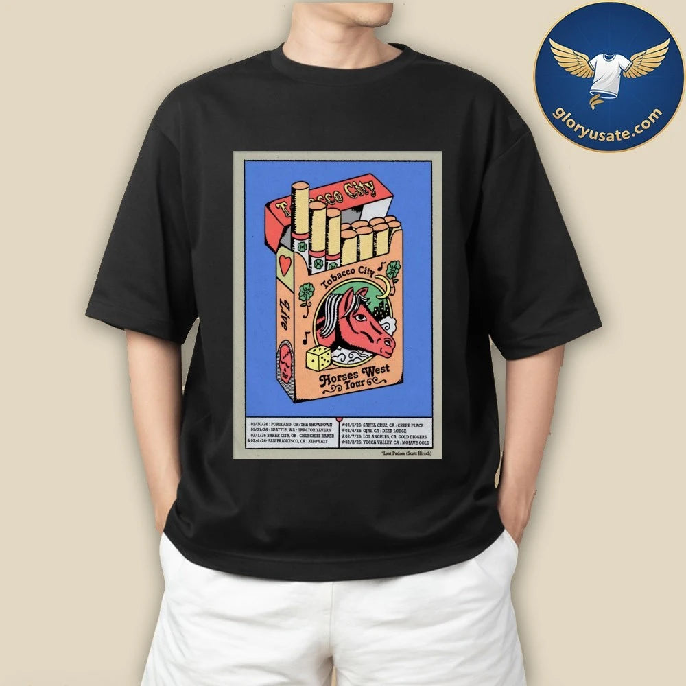 Tobacco City 2026 Horses West Poster Shirt