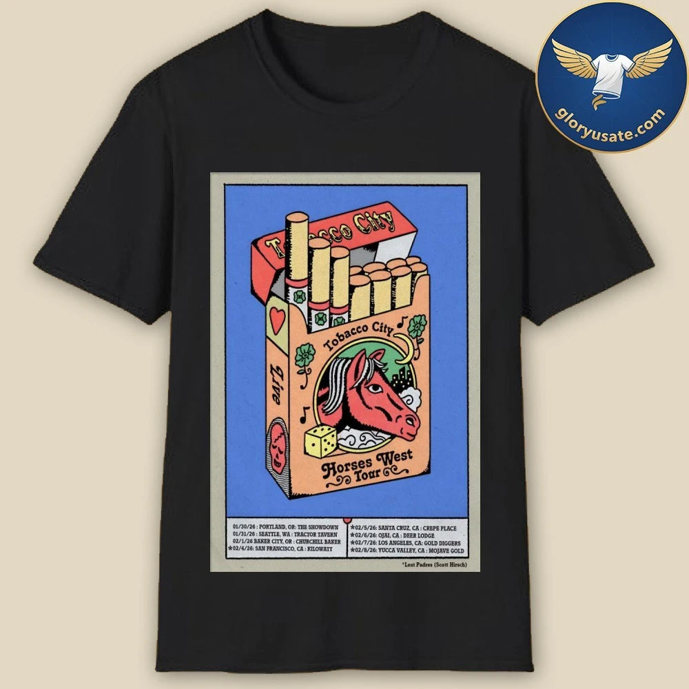 Tobacco City 2026 Horses West Poster Shirt