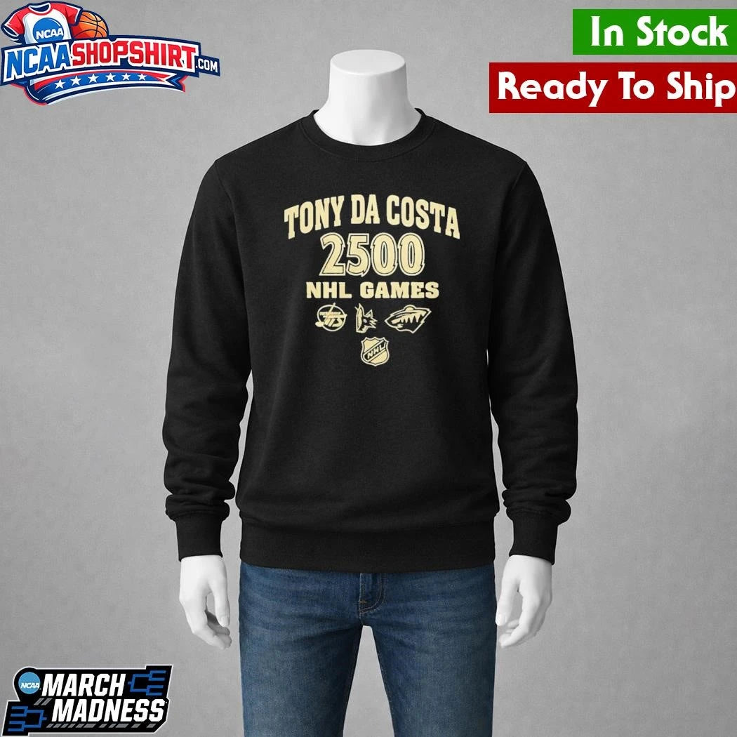 Tony Da Costa 2500 NHL Games Shirt