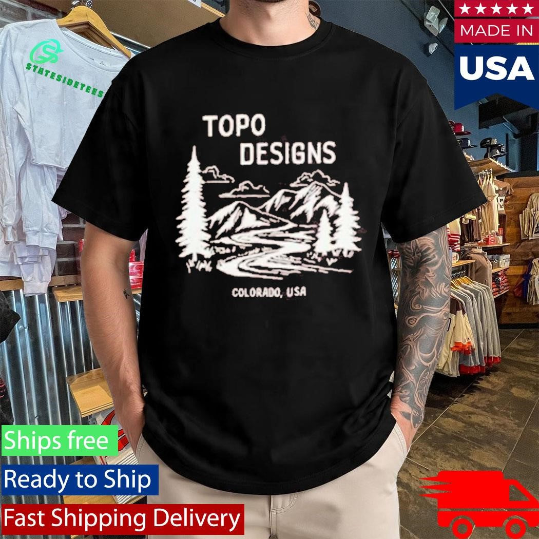 Topo Designs X Pine Printshop Mountain Doodle Shirt