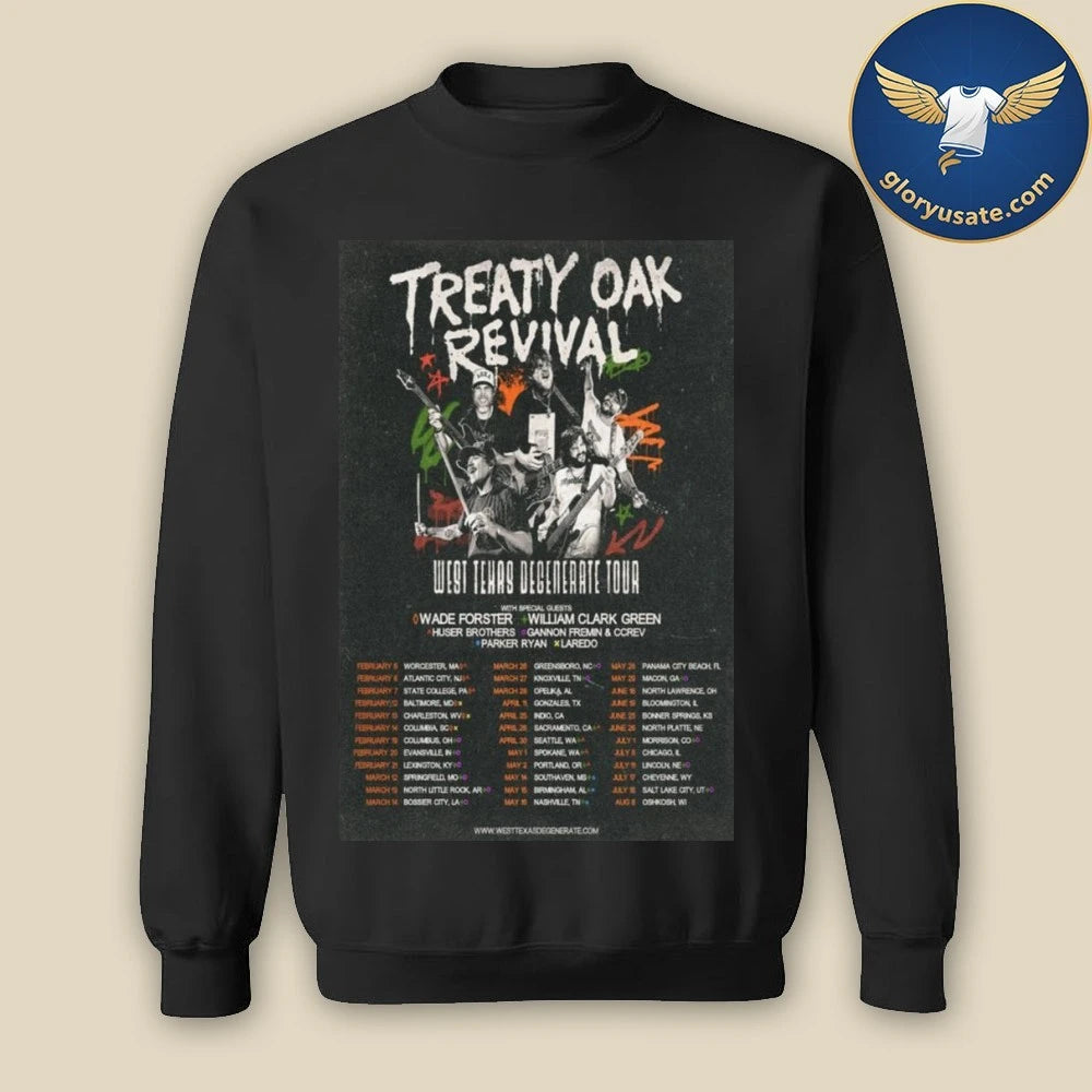 Treaty Oak Revival 2026 Tour Poster Shirt